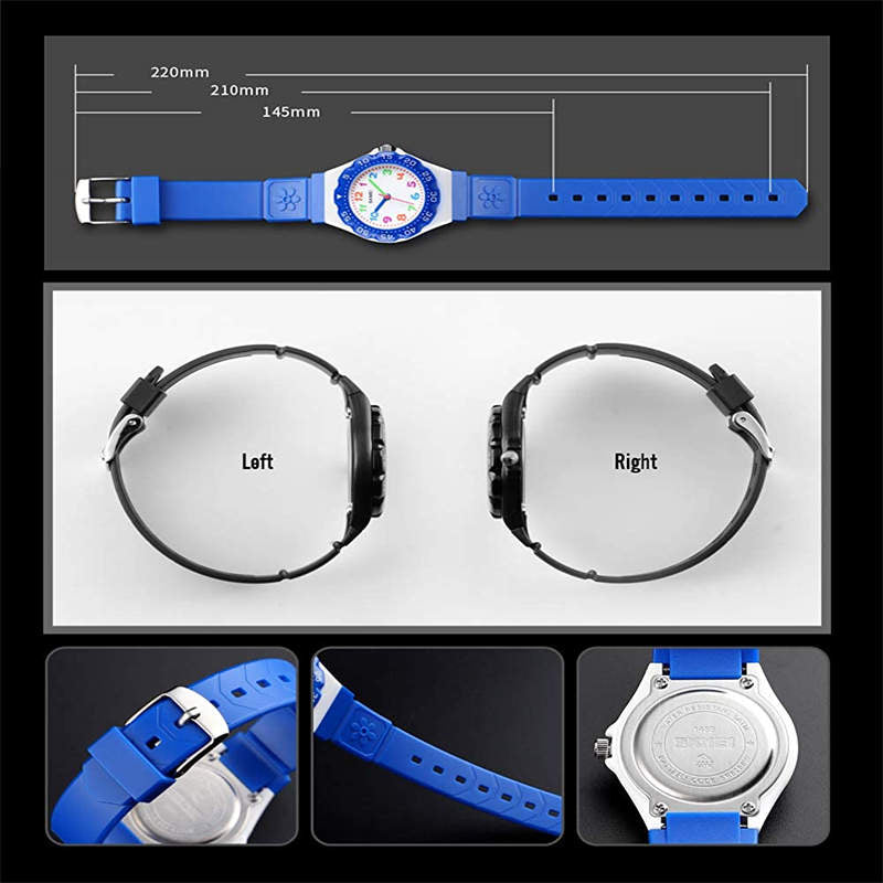 Kids Waterproof Quartz Watch Fashion Watch-Blue