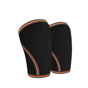 Knee Compression Sleeve Support For Women And Men Sports Knee Support Sleeves-Black Orange-LYX-08070