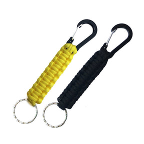 2 Pcs Paracord Keychain with Carabiner for Backpack Camping-4