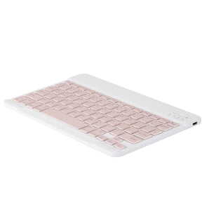 Keyboard Case For iPad Ultra Thin Full-Size Silent With Numeric Bluetooth Wireless Keyboard Pen Slot-Pink