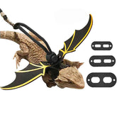 Lizard Leash Adjustable Soft Harness for Reptiles Animals-Gold