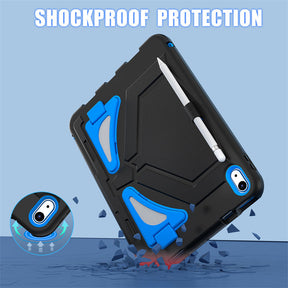 Kids Case Heavy Duty Shockproof with Kickstand for iPad 10th 2022-BlackBlue