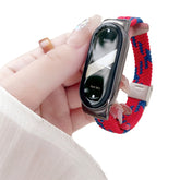 Sports Strap with Adjustable Buckle Solo Loop Elastic Watchband for Mi8-13
