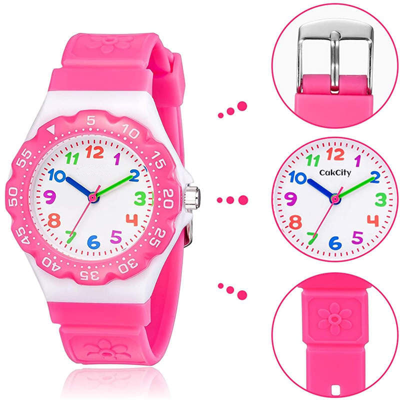 Girls Waterproof Quartz Watch Fashion Watch-RoseRed