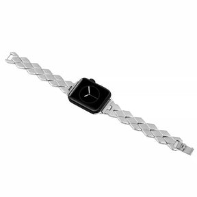 LX Stainless Steel Watch Band Quick Release Wristbands for Apple IWatch Series SE/1/2/3/4/5/6 For Women-Silver