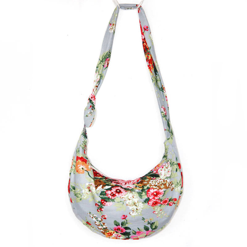 Womens Sling Crossbody Bag Ethnic Print Shoulder Bag with Adjustable Strap-E