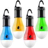 LED Portable Tent Light 4 pcs Hook Camping Emergency Light-Hiking Fishing Power Outage