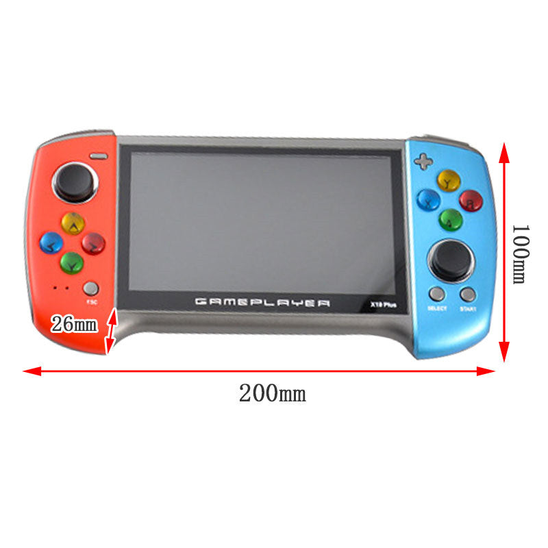 5.1 in Retro Handheld Video Game Console Built-in 10000+ Games for Camera Video-Blue