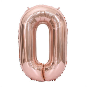 Number Balloons Giant Jumbo Number Foil Mylar Balloons for Birthday and Anniversary Decorations -Rose Gold