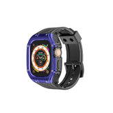 Military Watchbands with Heavy Duty Case TPU for iWatch Ultra-BlackC