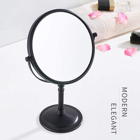 Home & Living8in Standing Mirror Dual-Sided Magnifying Makeup Mirror-Black