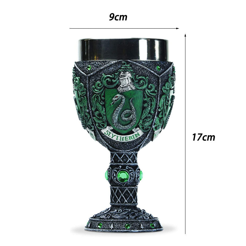 Wizarding World of Harry Potter Slytherin Decorative Goblet Figurine-19CM-Multicolor