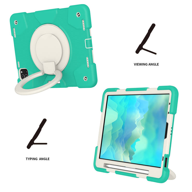 iPad Case For iPad Pro 11/Air 4 with 360¡ãSwivel Stand-Mint Green