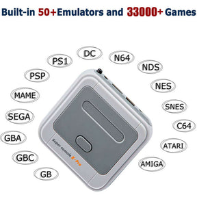 33000 Games Super Console X Pro 4K HD TV Up to 5 Players for PSP/N64/DC/PS-64g