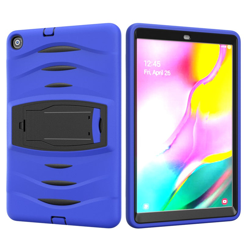 Shock Wave Kickstand Case Anti-Fall Protection For Samsung Tab A 10.1 T510/T515(2019)-Blue