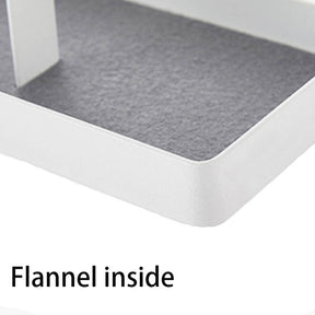 Jewelry Stand Holder Necklace Hanging Wooden Organizer Earring Tray-White