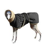 Dogs Warm Thicken Fleece Portable Color Matching Jacket-Black