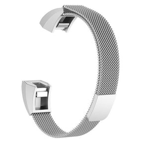 Magnetic Milanese Stainless Steel Strap  For Fitbit Alta/Alta HR Fashion Accessorie-Silver