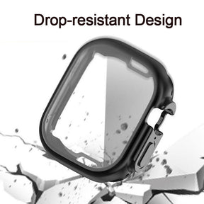 TPU Anti-Scratch Protective Case with Screen Protector for Apple Watch Ultra 49mm-Gun Color