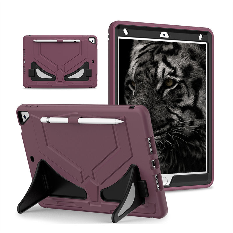 Protective Cover for Samsung Tab A8 with Kickstand Kids Friendly-PlumBlack