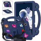 StrawberryTablet Case with Holder Shoulder Strap for Samsung 10.1 inch Galaxy Tab A T510/T515-NavyBlue