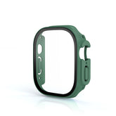 Screen Protector Case with Tempered Glass Film For Apple iWatch 8 Ultra -ArmyGreen