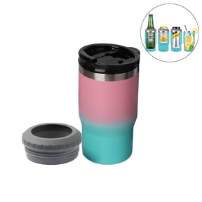 14oz Drink Cooler with 2 Lids Vacuum Insulated Cup for Hot Cold Drinks-3