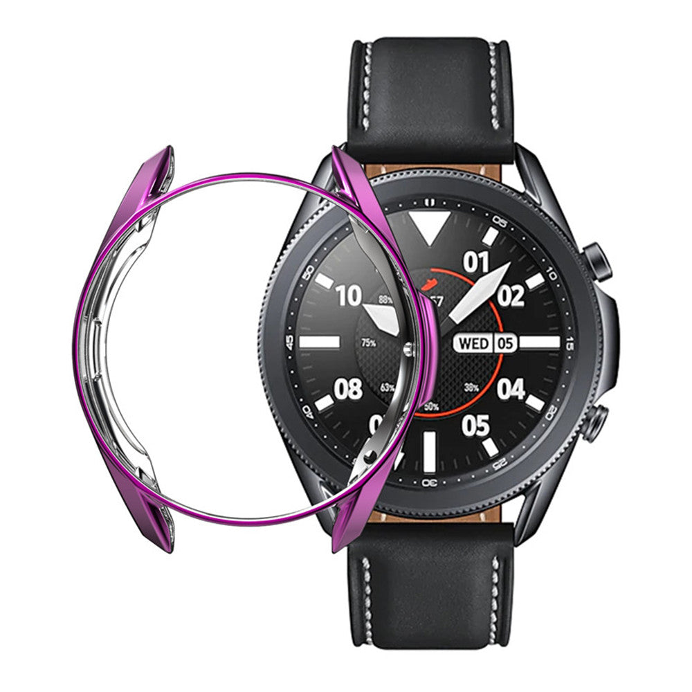 TPU Plated Slim Frame Cover For Galaxy Watch 3 41MM/45MM-Purple