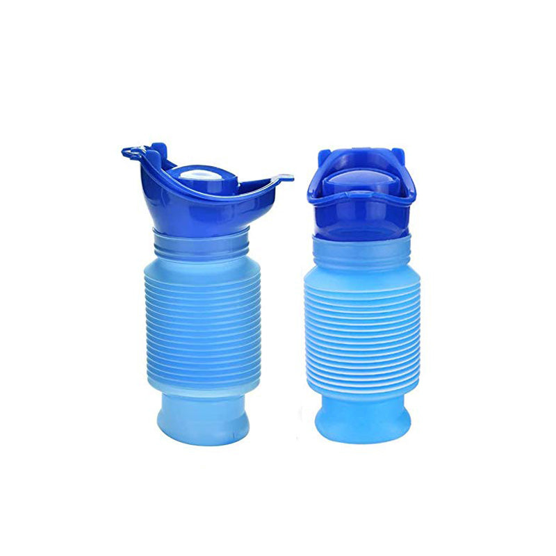 Emergency Urinal Portable Mini Outdoor Camping Travel Shrinkable Personal Mobile Toilet 2 Pcs