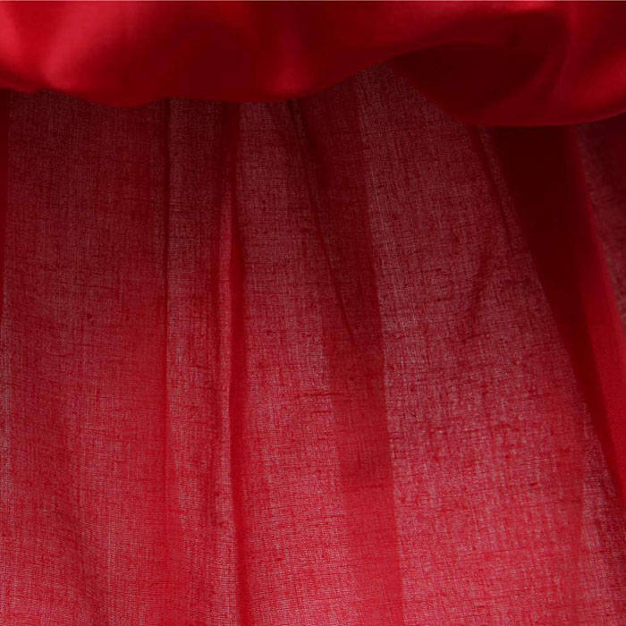 Princess Flower Girl Lace Dress Pageant Kids Christmas Party Dresses-Maroon