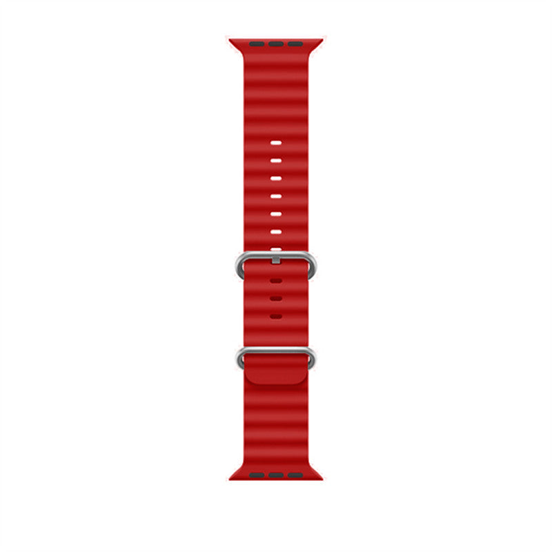 Sport Ocean Bands Compatible with Apple Watch 8 Ultra-Red