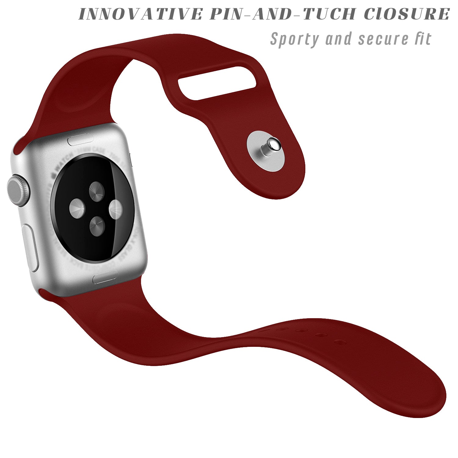 Sport Band Watch Band For iWatch Series-Wine Red