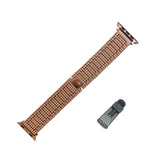 JZ Stainless Steel Watch Band Adjustable Wristbands for Apple IWatch Series SE/1/2/3/4/5/6 For Women-Rose Gold