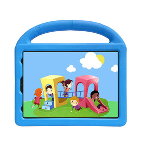 Wheel iPad Case For iPad Pro 11 Air4 10.9 inch Shockproof Stand Cover With Handle Stand-Blue