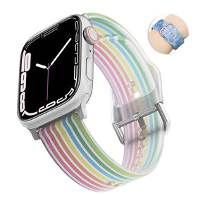 Jelly Silicone Sports iWatch Band for Apple Watch Series 8/7/6/5/4/3/2/1/SE-09