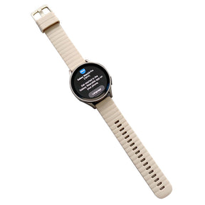 Sports Watch Strap Wave Pattern for Samsung Gear S2 Huawei Watch GT-OffWhite