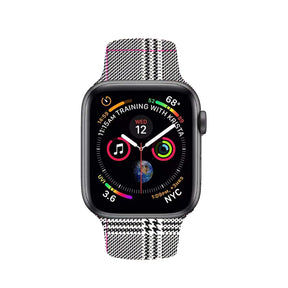 Color Printing Silicone Watch Band For Apple Watch SE/6/5/4/3/2/1(Lattice)