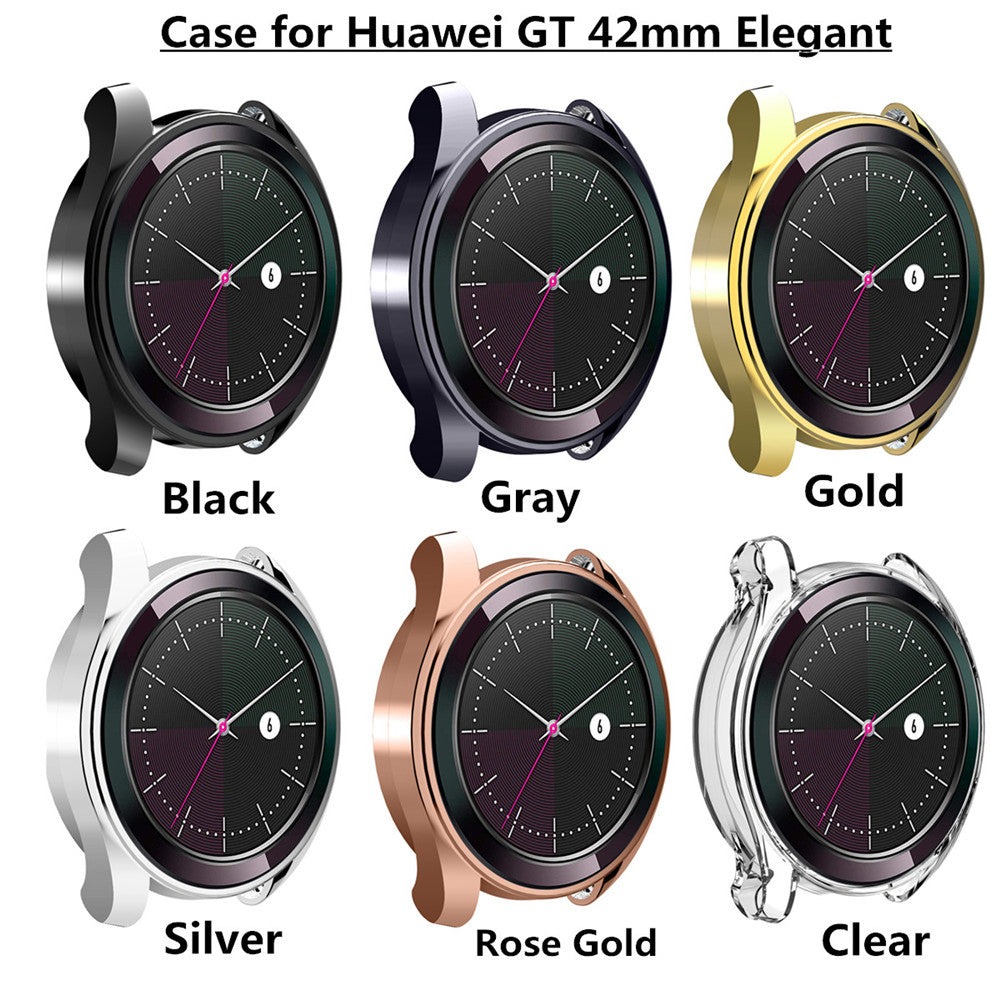 TPU Soft Slim Frame Case For Huawei GT Sports Version 46MM Elegant-Gold