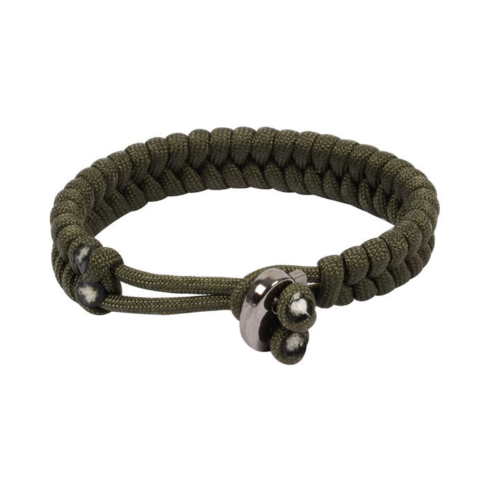 2 Pcs Adjustable Sizes Fish Tail Paracord Survival Bracelets With Metal Clasp-C