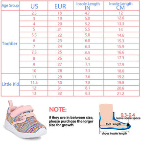 Lightweight Toddler Shoes for Boys Girls Breathable Mesh Velcro Sneakers-Pink