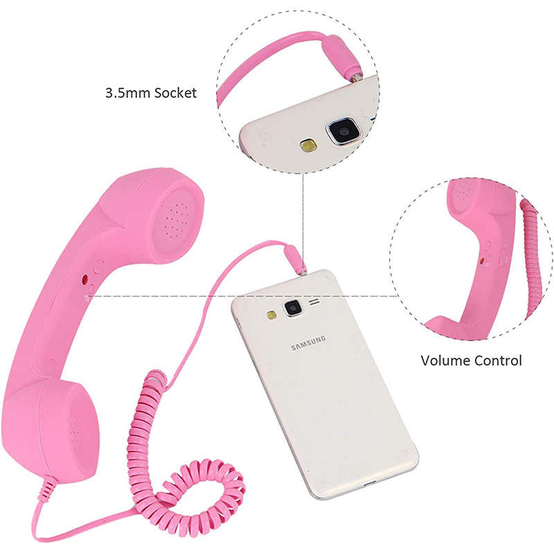 Fashion Telephone Shaped Shoulder Bag Ladies Funny Crossbody Bag-Pink