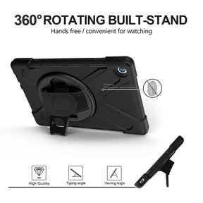 OnePiece Tablet Case Heavy Duty Anti-fall Protective Cover Bulit-in Kickstand For HuaWei MediaPad M6 10.8inch 2019/Matepad 10.8inch-Black