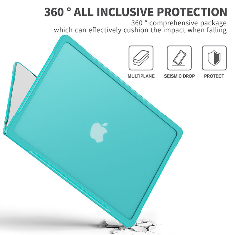 Shockproof Case Solid Color Compatible with Macbook Air 15 2023 A2941-LightBlue