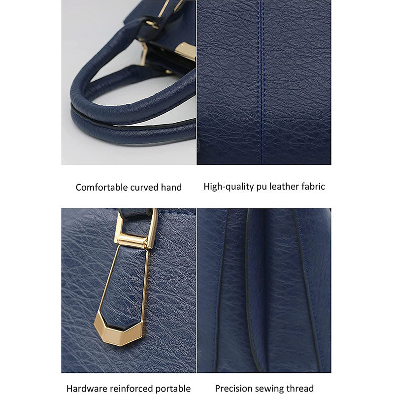 Womens Fashion Handbags Top Handle High Capacity Tote-Black
