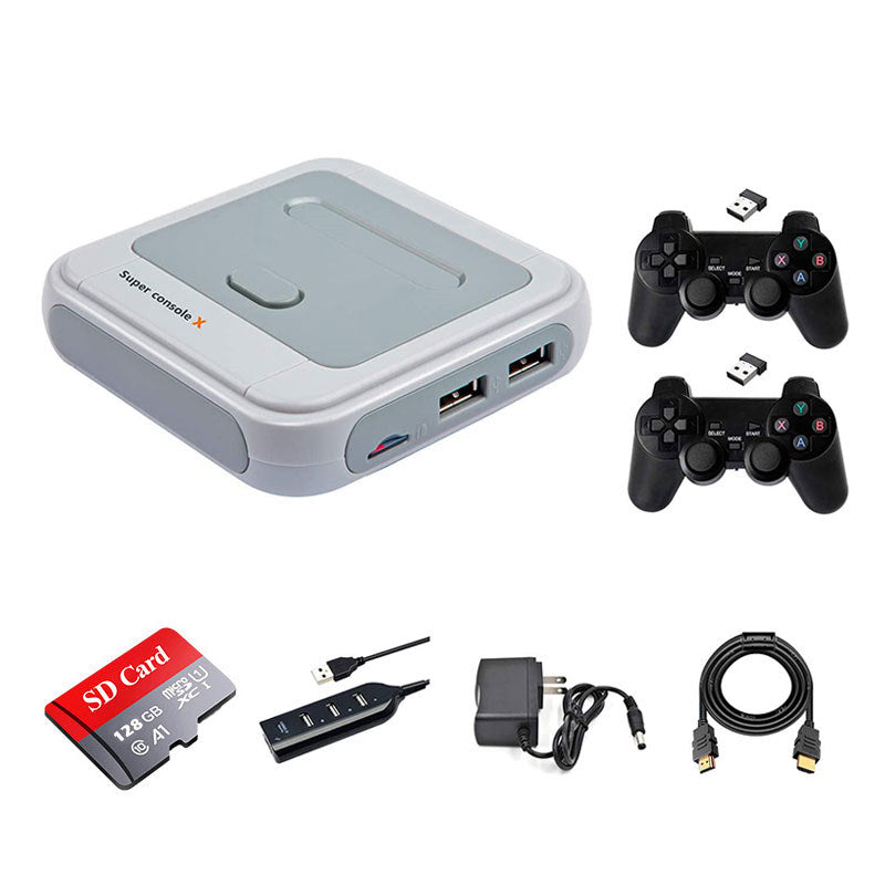 40000 Games Super Console X 4K TV Support HD Output Up to 5 Players LAN/WiFi-128g