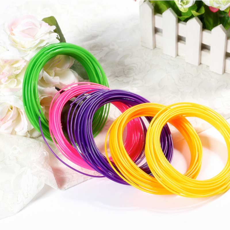 10 Pcs 3D Pen Filament Kit 1.75mm PLA Plastic for 3D Printing Pens-Random Colors