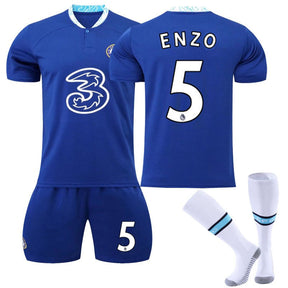 ENZO #5 Chelsea Home Jersey 2022/23 Soccer Jersey Kit For Adult Kids