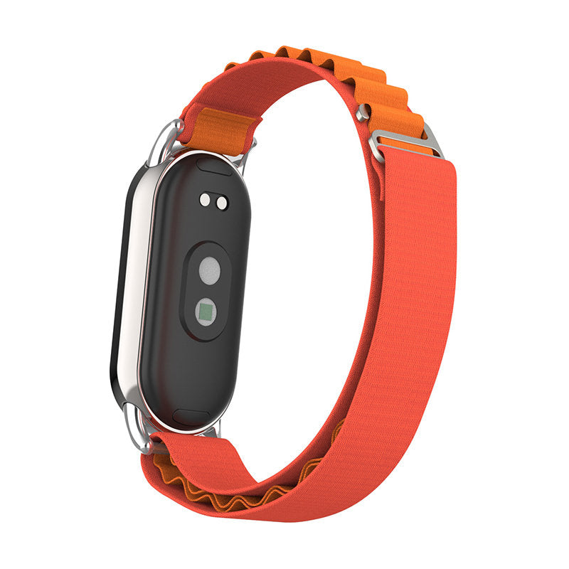 Nylon Sports Strap with Adjustable Metal G-hook for Mi 8 Watch-Orange A