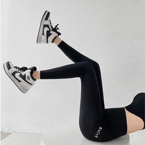 Womens Leggings High Waisted with Pockets Yoga Pants for Spring Fall-Black