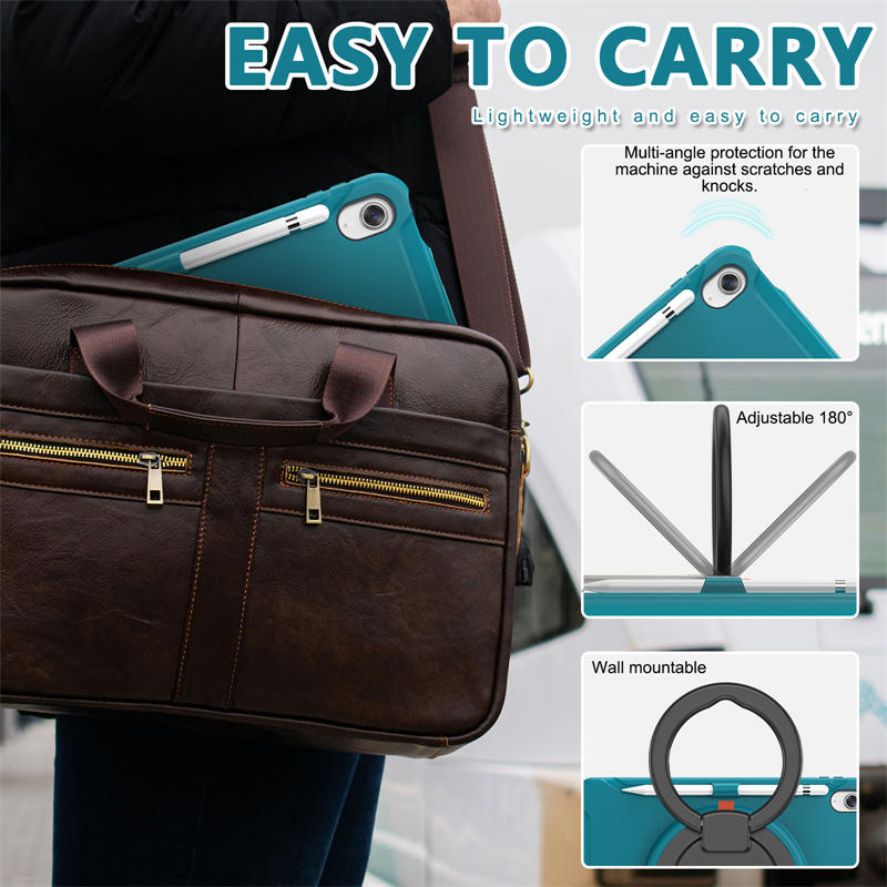 Tablet Case For iPad 10th Full Body Protection with 360¡ã Stand Portable-Blue1